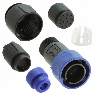PXP4011/12P/5560 by Bulgin - CONNECTOR RECPT HSG MALE 12POS INLINE