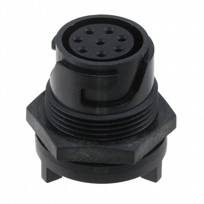 PXP4013/08S by Bulgin - CONNECTOR RECPT HSG FMALE 8POS PNL MT