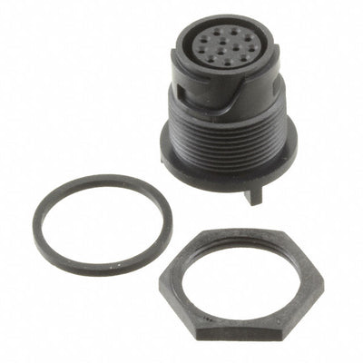 PXP4013/12S by Bulgin - CONNECTOR RECPT HSG FMALE 12POS PNL MT