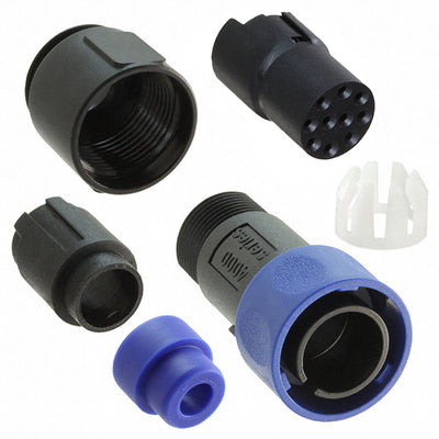 PXP4010/10S/5560 by Bulgin - CONNECTOR PLG HSG FMALE 10POS INLINE