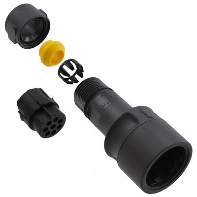 PXP6010/08P/CR/0709 by Bulgin - CONNECTOR PLUG HSG MALE 8POS INLINE
