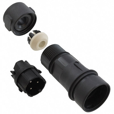 PXP6011/03P/ST/0507 by Bulgin - CONNECTOR PLUG MALE 3POS NICKEL SCREW