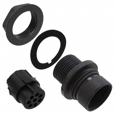 PXP6012/08S/CR by Bulgin - CONNECTOR RECPT HSG FMALE 8POS PNL MT