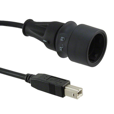 PXP6040/A/5M00 by Bulgin - CABLE USB2.0 A PLUG-B PLUG W/COUPL