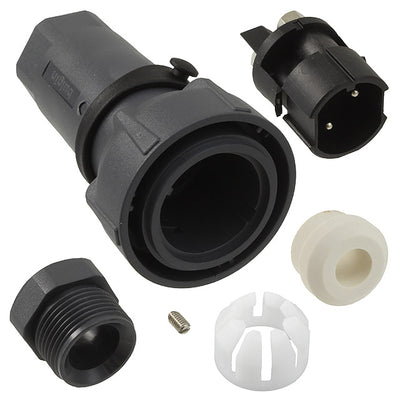 PXP7010/02P/ST/0709 by Bulgin - CONNECTOR PLUG MALE 2POS NICKEL SCREW