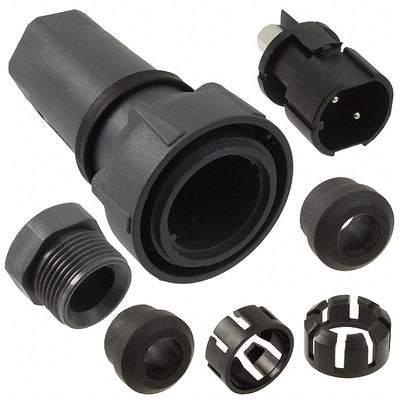 PXP7010/02P/ST/0911 by Bulgin - CONNECTOR PLUG MALE 2POS NICKEL SCREW