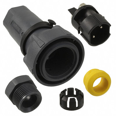 PXP7010/02P/ST/1113 by Bulgin - CONNECTOR PLUG MALE 2POS NICKEL SCREW