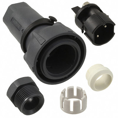 PXP7010/02P/ST/1315 by Bulgin - CONNECTOR PLUG MALE 2POS NICKEL SCREW
