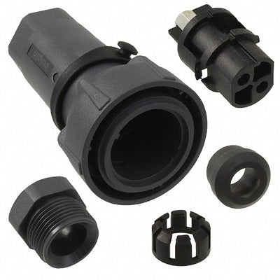 PXP7010/02S/ST/0911 by Bulgin - CONNECTOR PLUG FMALE 2P NICKEL SCREW