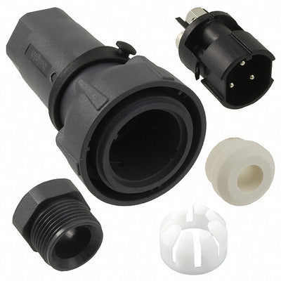 PXP7010/03P/ST/0709 by Bulgin - CONNECTOR PLUG MALE 3POS NICKEL SCREW