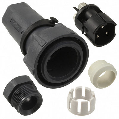 PXP7010/03P/ST/1315 by Bulgin - CONNECTOR PLUG MALE 3POS NICKEL SCREW