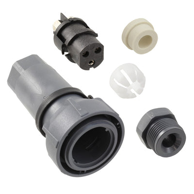PXP7010/03S/ST/0709 by Bulgin - CONNECTOR PLUG FMALE 3P NICKEL SCREW