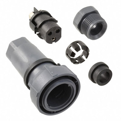 PXP7010/03S/ST/0911 by Bulgin - CONNECTOR PLUG FMALE 3P NICKEL SCREW