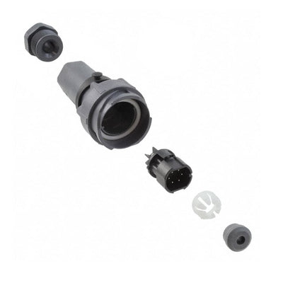 PXP7010/06P/ST/0507 by Bulgin - CONNECTOR PLUG MALE 6POS NICKEL SCREW