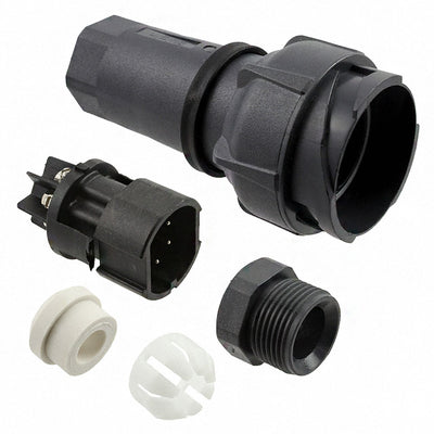 PXP7010/06P/ST/0709 by Bulgin - CONNECTOR PLUG MALE 6POS NICKEL SCREW