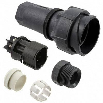 PXP7010/06P/ST/1315 by Bulgin - CONNECTOR PLUG MALE 6POS NICKEL SCREW