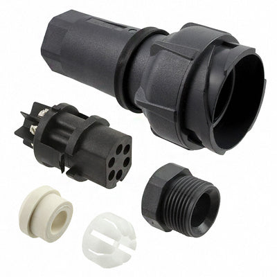 PXP7010/06S/ST/0709 by Bulgin - CONNECTOR PLUG FMALE 6P NICKEL SCREW