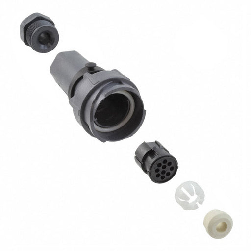PXP7010/10P/CR/0709 by Bulgin - CONNECTOR PLG HSG MALE 10POS INLINE