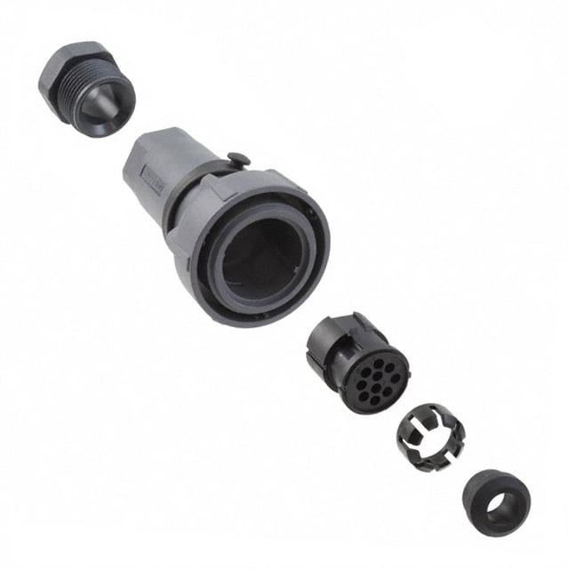 PXP7010/10P/CR/0911 by Bulgin - CONNECTOR PLG HSG MALE 10POS INLINE