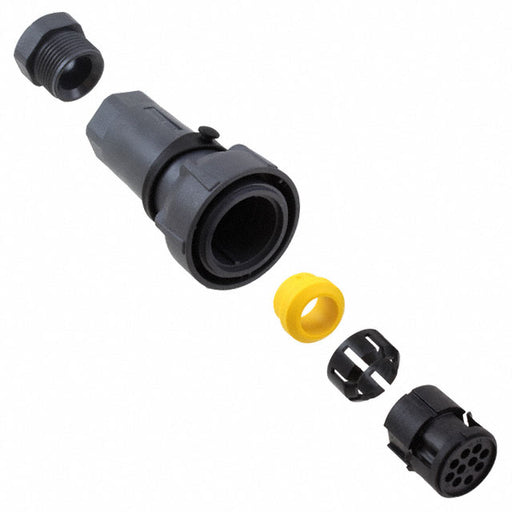 PXP7010/10P/CR/1113 by Bulgin - CONNECTOR PLG HSG MALE 10POS INLINE