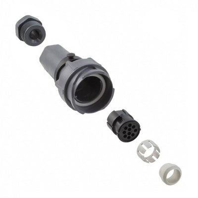 PXP7010/10P/CR/1315 by Bulgin - CONNECTOR PLG HSG MALE 10POS INLINE