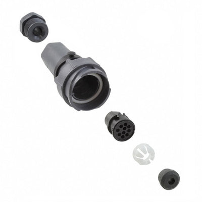 PXP7010/10S/CR/0507 by Bulgin - CONNECTOR PLG HSG FMALE 10POS INLINE