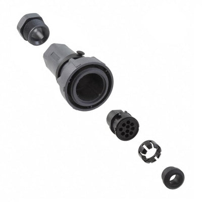 PXP7010/10S/CR/0911 by Bulgin - CONNECTOR PLG HSG FMALE 10POS INLINE