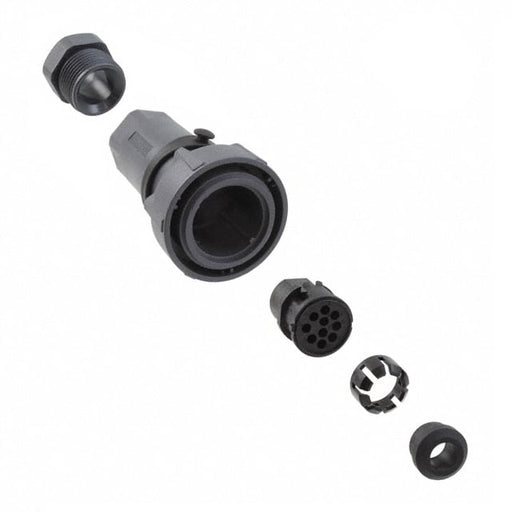PXP7010/10S/CR/0911 by Bulgin - CONNECTOR PLG HSG FMALE 10POS INLINE