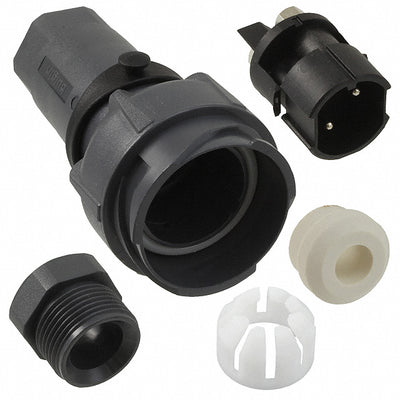 PXP7011/02P/ST/0709 by Bulgin - CONNECTOR RECPT MALE 2POS NICKEL SCREW