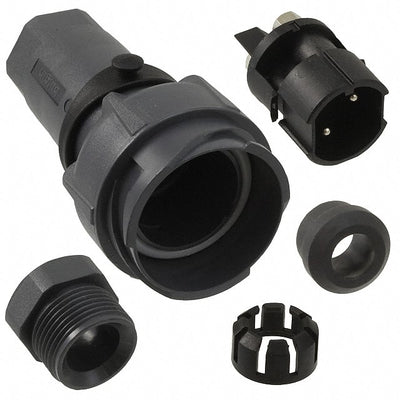 PXP7011/02P/ST/0911 by Bulgin - CONNECTOR RECPT MALE 2POS NICKEL SCREW