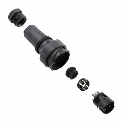 PXP7011/03P/ST/0911 by Bulgin - CONNECTOR RECPT MALE 3POS NICKEL SCREW