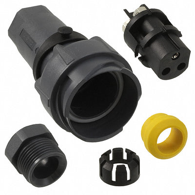 PXP7011/03S/ST/1113 by Bulgin - CONNECTOR RECPT FMALE 3P NICKEL SCREW