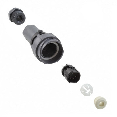 PXP7011/06P/ST/0709 by Bulgin - CONNECTOR RECPT MALE 6POS NICKEL SCREW