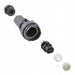 PXP7011/06S/ST/0709 by Bulgin - CONNECTOR RECPT FMALE 6P NICKEL SCREW