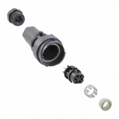 PXP7011/06S/ST/1315 by Bulgin - CONNECTOR RECPT FMALE 6P NICKEL SCREW
