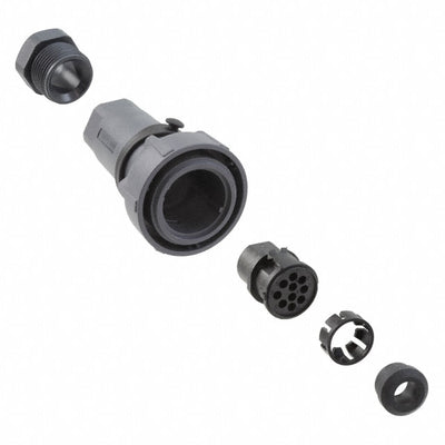 PXP7011/10S/CR/0911 by Bulgin - CONNECTOR RECPT HSG FMALE 10PS INLINE