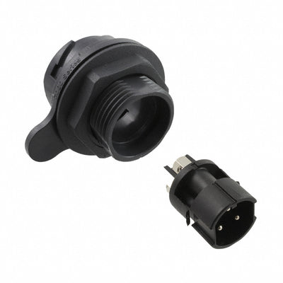 PXP7012/03P/ST by Bulgin - CONNECTOR RECPT MALE 3POS NICKEL SCREW