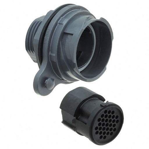 PXP7012/32P/CR by Bulgin - CONNECTOR RECPT HSG MALE 32POS PNL MT