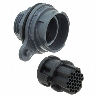 PXP7012/32S/CR by Bulgin - CONNECTOR RECPT HSG FMALE 32POS PNL MT