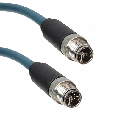 PXPTPU12FIM08XFI020PU by Bulgin - CABLE 8POS MALE TO MALE 6.56