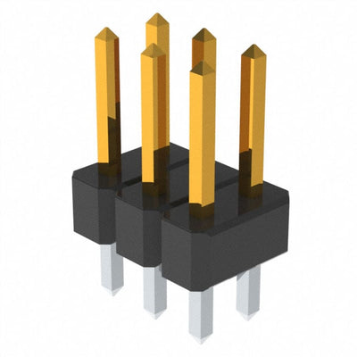 PCC03DAAN by Sullins Connector Solutions - CONNECTOR HEADER VERT 6POS 2.54MM