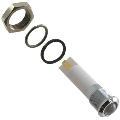 Q12P1CXXW24E by APEM Inc. - INDICATOR 24V 12MM PROMINENT WHT