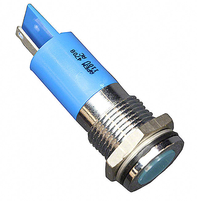 Q14F1CXXB110E by APEM Inc. - INDICATOR 110V 14MM FLUSH BLUE