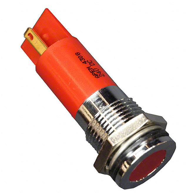Q14F1CXXR24E by APEM Inc. - INDICATOR 24V 14MM FLUSH RED