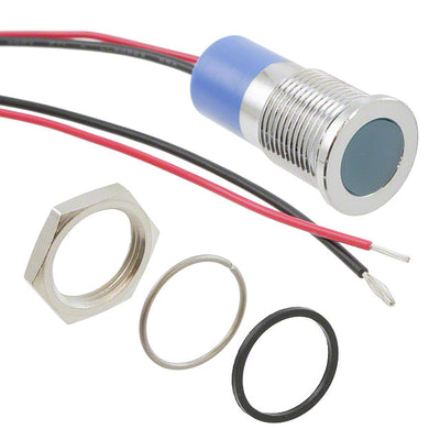 Q14F3CXXB24E by APEM Inc. - LED PM INDICATOR FLUSH BLUE