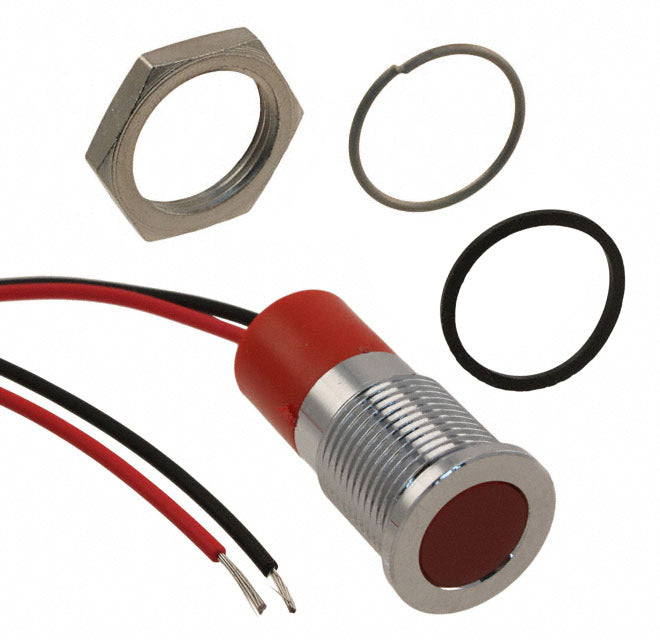 Q14F3CXXR12E by APEM Inc. - LED PM INDICATOR FLUSH RED