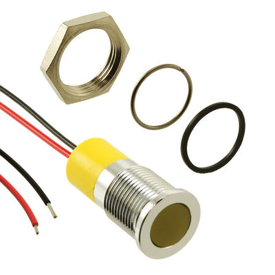 Q14F3CXXY24E by APEM Inc. - LED PM INDICATOR FLUSH YELLOW
