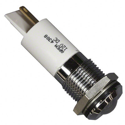 Q14P1CXXW12E by APEM Inc. - INDICATOR 12V 14MM PROMINENT WHT