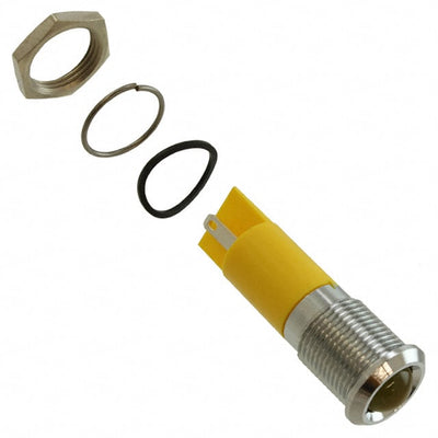 Q14P1CXXY12E by APEM Inc. - INDICATOR 12V 14MM PROMINENT YEL