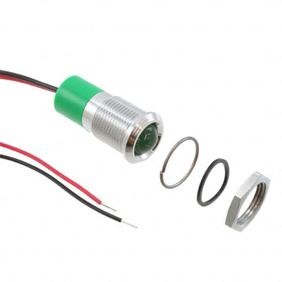 Q14P3CXXG24E by APEM Inc. - LED PMI PROMINENT GREEN